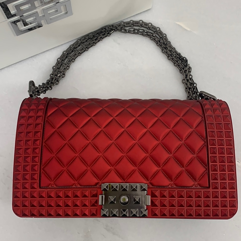 Brand New Red Jelly Handbag